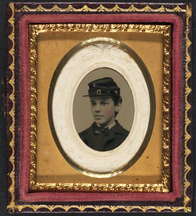 Youthful Union Soldier Wearing a Kepi, c.1862 by American Photographer